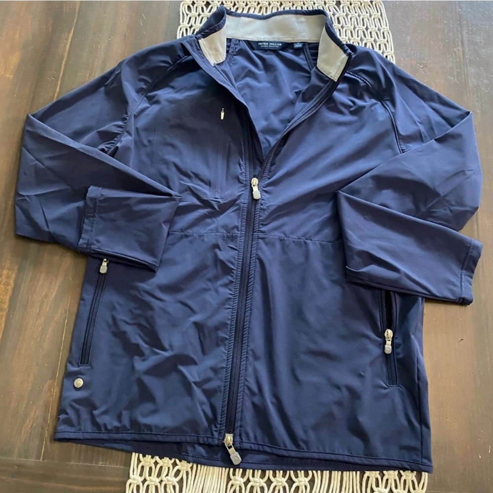 Peter Millar Navy Jacket with light grey Lining
